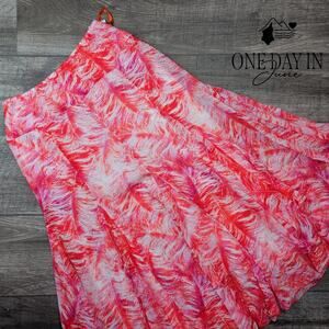 Hearts of Palm High Waist Midi Skirt Size 8